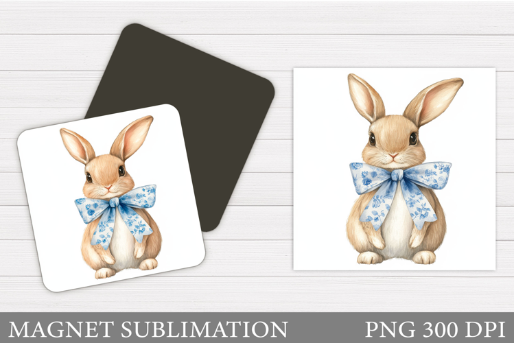Cute Bunny Magnet Design. Cute Bunny Sublimation