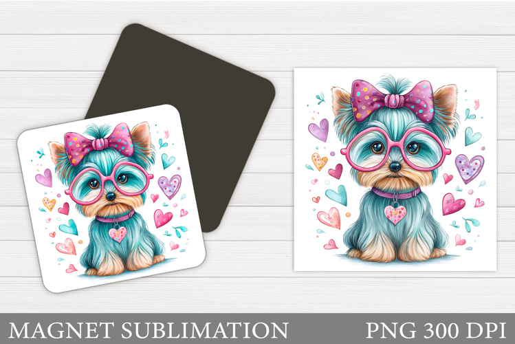 Cute Dog Magnet Design. Cute Dog Sublimation