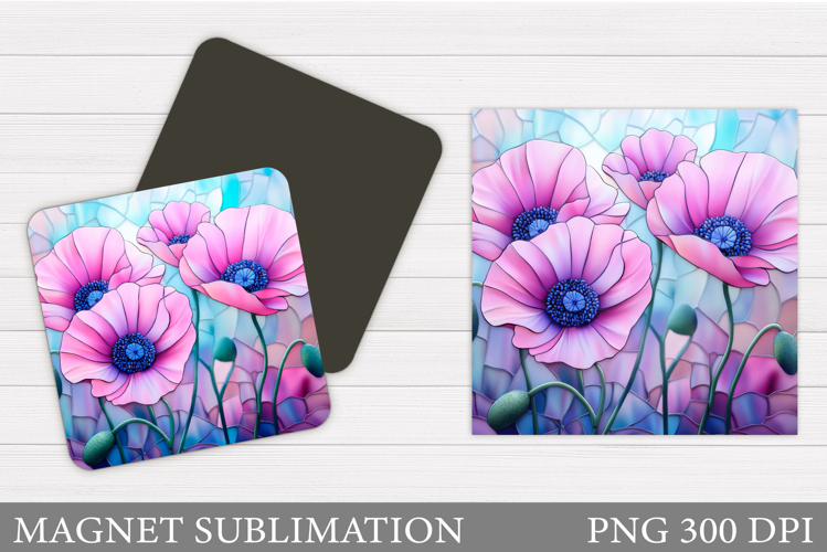 Flowers Magnet Design. Flowers Magnet Sublimation