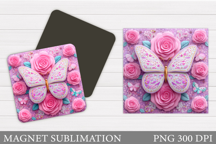 Butterfly Magnet Design. Butterfly Sublimation
