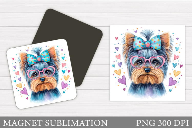 Cute Dog Magnet Design. Cute Dog Sublimation