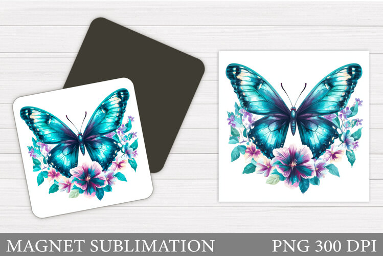 Butterfly Sublimation. Butterfly Magnet Design example image 1