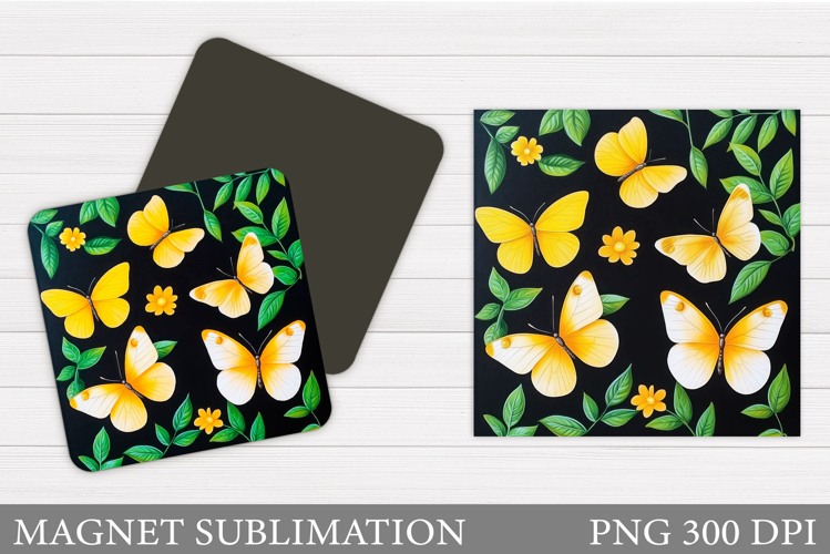 Butterfly Magnet Design. Butterfly Magnet Sublimation