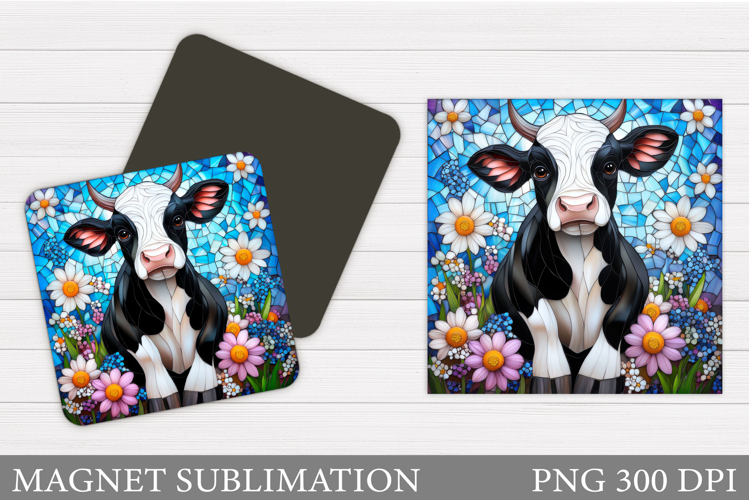 Cow Magnet Sublimation. Cute Cow Sublimation