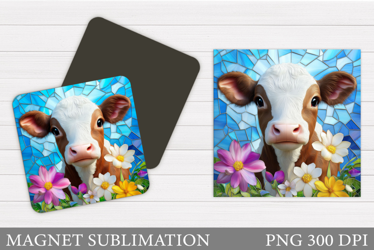 Cow Magnet Sublimation. Cute Cow Sublimation
