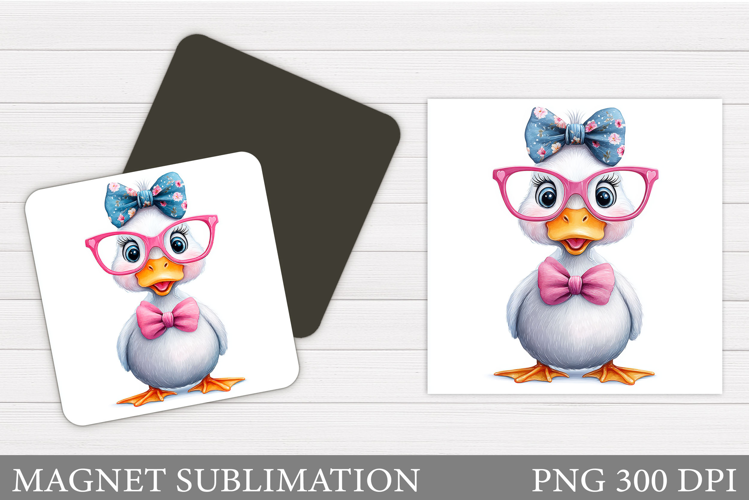 Cute Goose Sublimation. Cute Goose Magnet Design