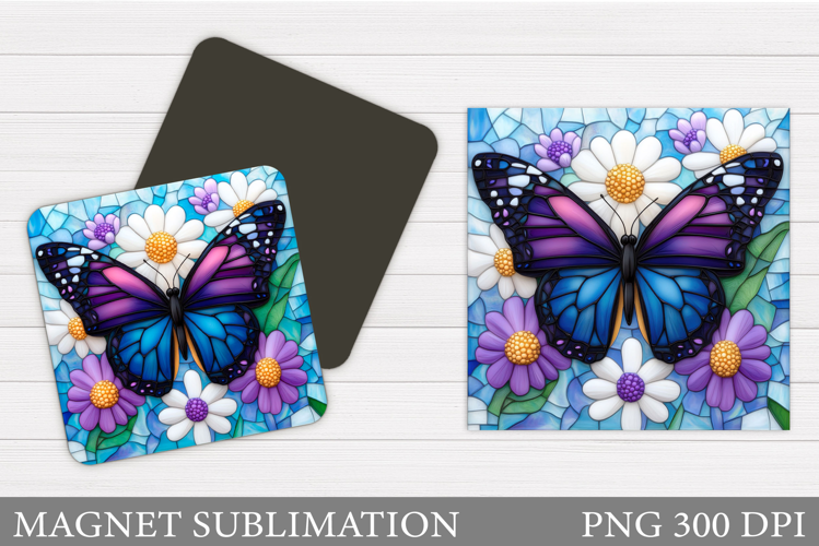 Butterfly Coaster Design. Butterfly Sublimation