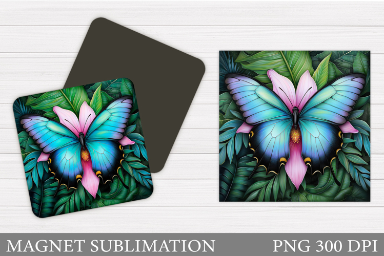 Butterfly Magnet Design. Butterfly Magnet Sublimation