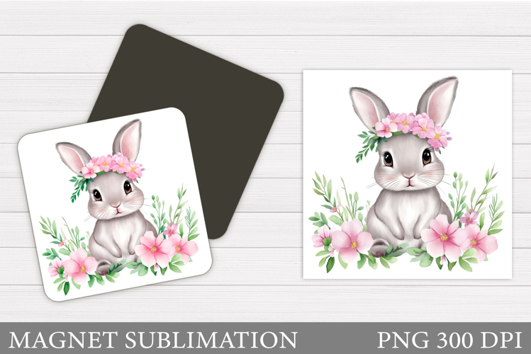 Cute Bunny Magnet Design. Cute Bunny Sublimation