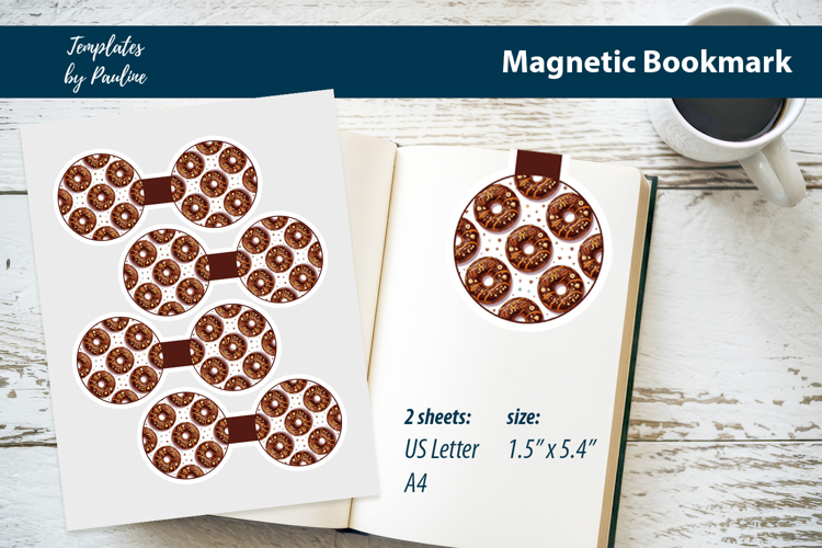 Donut Reader Magnetic Bookmark for Book Lovers example image 1