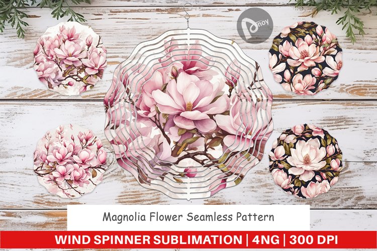 Wind Spinner Magnolia Pattern