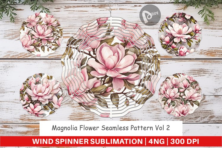Wind Spinner Magnolia Pattern