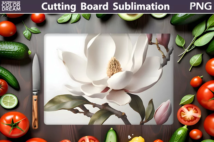 Flowers Cutting Board | 3D Cutting Board