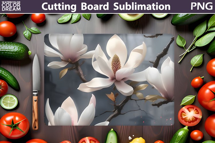 Flowers Cutting Board | Kitchen Cutting Board example image 1