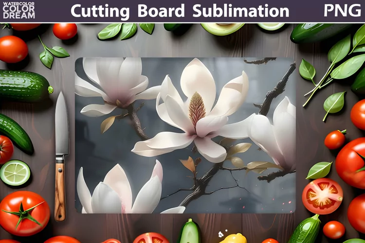 Flowers Cutting Board | Kitchen Cutting Board