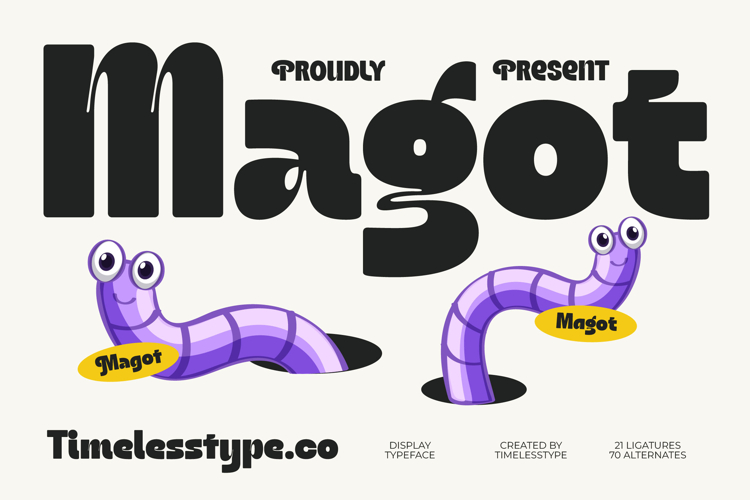 Magot - Groovy Display Typeface