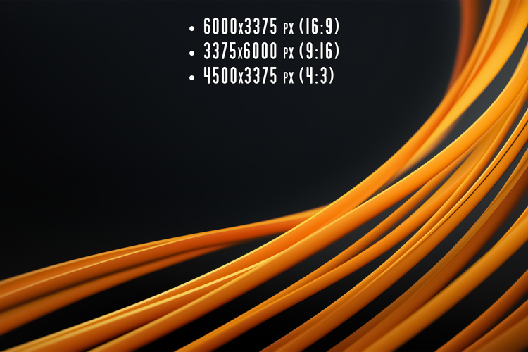 Colorful Lines Twist on Dark Background example image 1