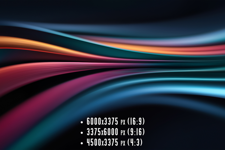 Colorful Lines Create Smooth Patterns in Abstract Design example image 1