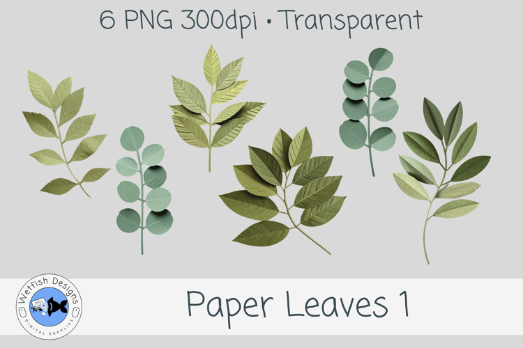 PNG Paper Leaves 1