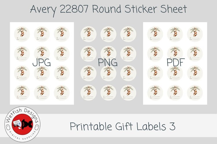Christmas Printable Gift Labels 3 example image 1