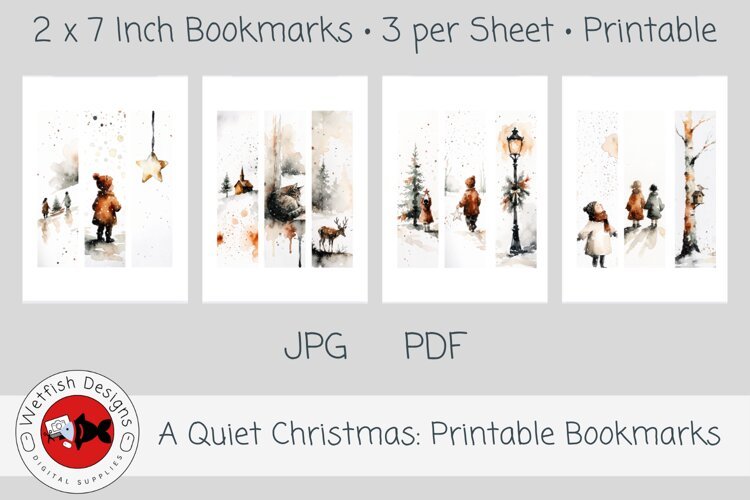 A Quiet Christmas Printable Bookmarks 1 example image 1