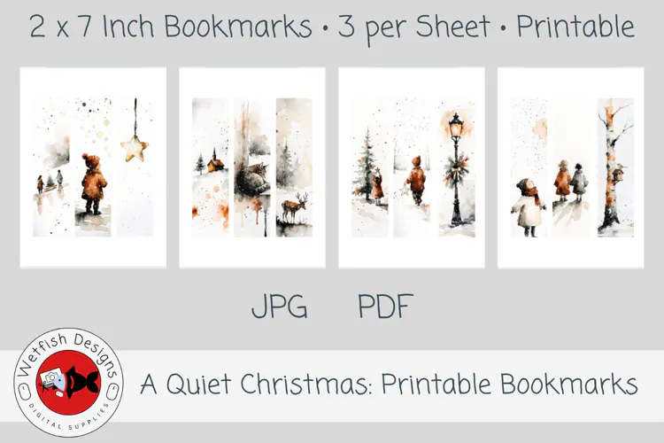 A Quiet Christmas Printable Bookmarks 1