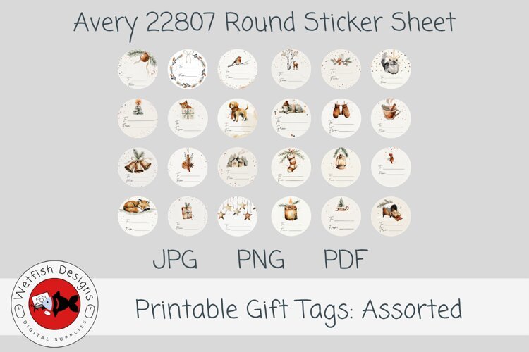 A Quiet Christmas Printabe Gift Tag Labels example image 1