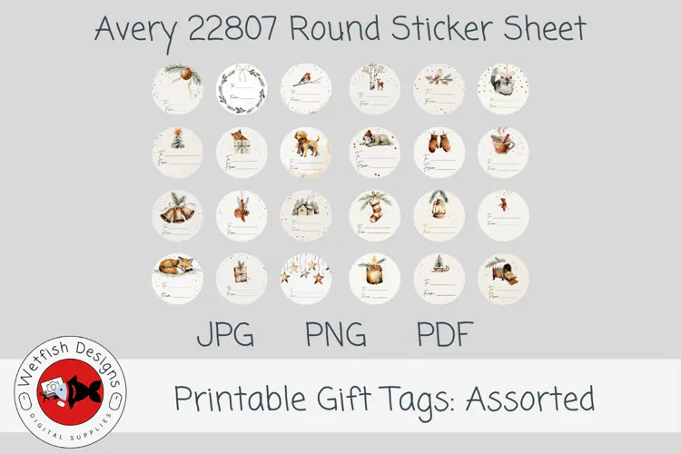 A Quiet Christmas Printabe Gift Tag Labels