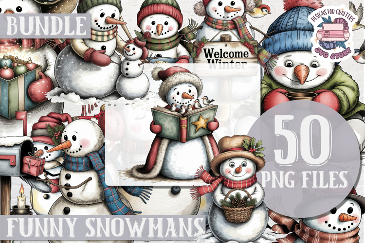 Christmas Snowman Clipart Image 9