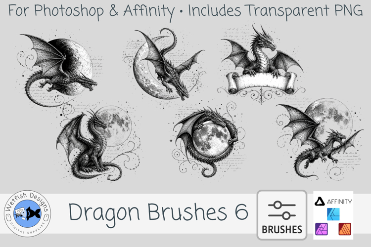 Photoshop Dragon Brushes 6
