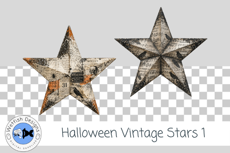 Halloween Vintage Stars 1
