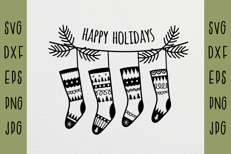 Christmas Socks svg, Merry Xmas socks svg, Christmas design,