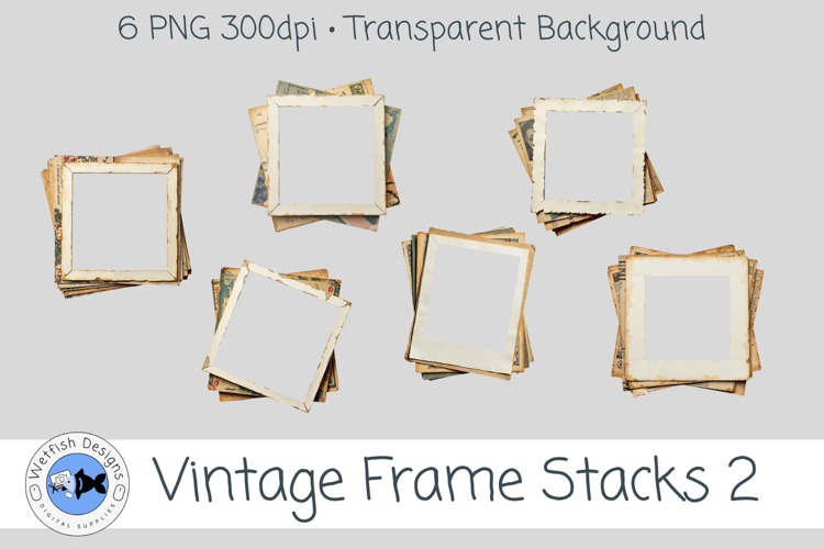 PNG Vintage Frame Stacks 2