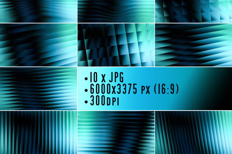 Turquoise Background Set
