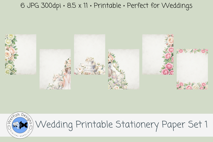Printable Wedding Stationery Paper 1