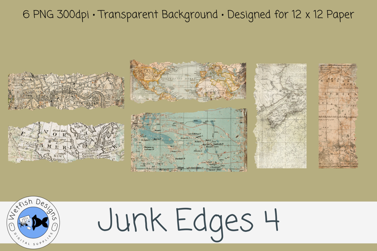 Junk Journal PNG Edges 4