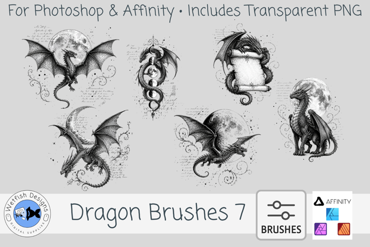 Photoshop Dragon Brushes 7