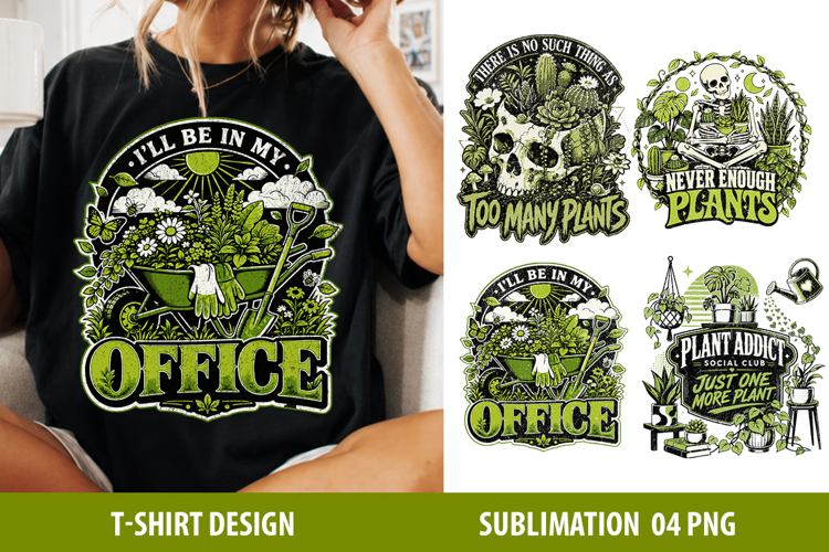 Plant Lover Shirt Bundle 4 Funny Botanical Designs