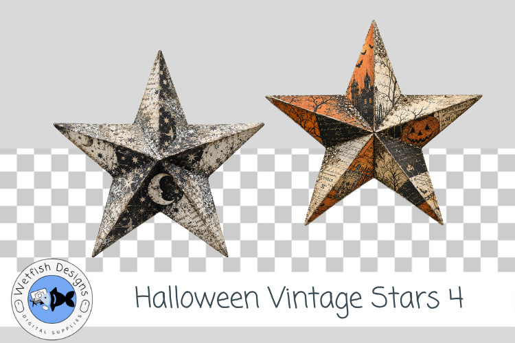 Halloween Vintage Stars 4