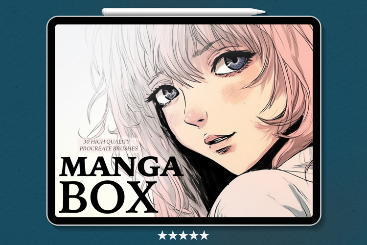 30 Manga Brushes For Procreate