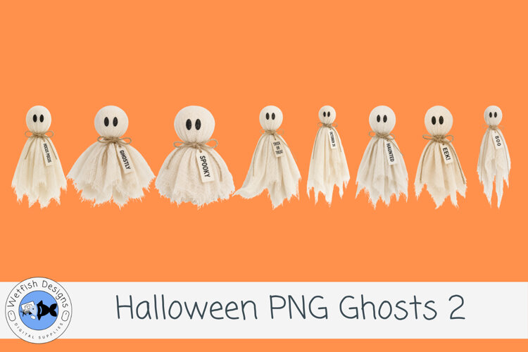 Halloween PNG Ghosts 2 example image 1