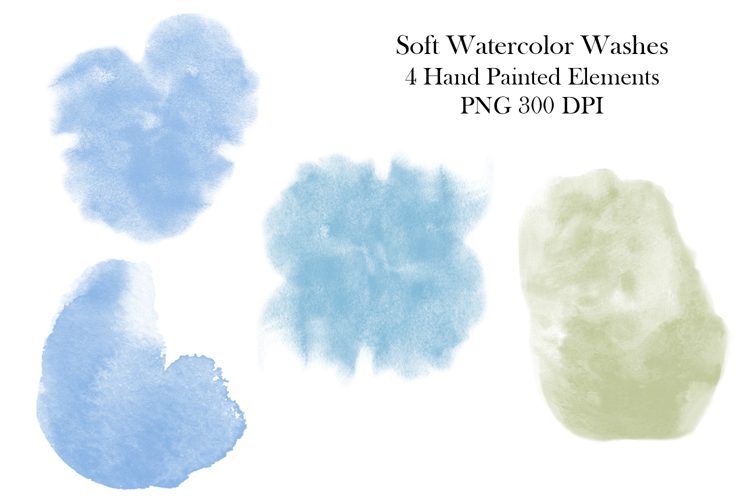 Soft Watercolor Washes PNG