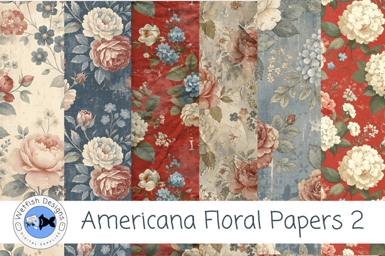 Americana Floral Papers 2
