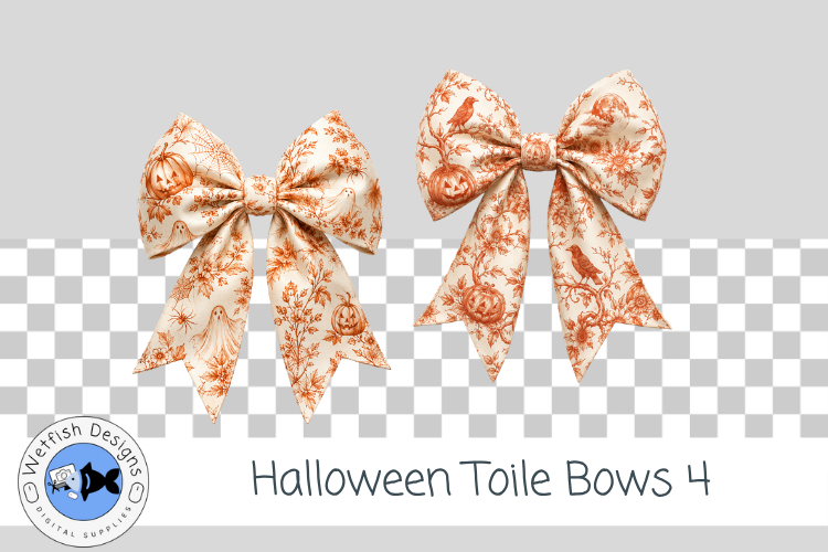 Halloween Toile Bows 4