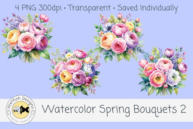 Watercolor Flowers Png Image 6