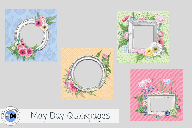 May Day Digital Scrapbook Quickpages