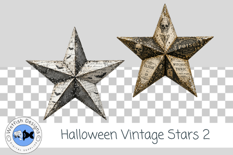 Halloween Vintage Stars 2