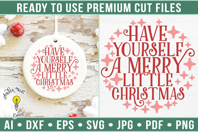 Have yourself a merry little Christmas | Round Christmas Orn