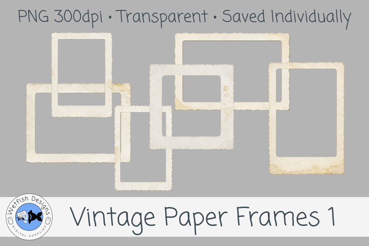 PNG Vintage Paper Frames 1