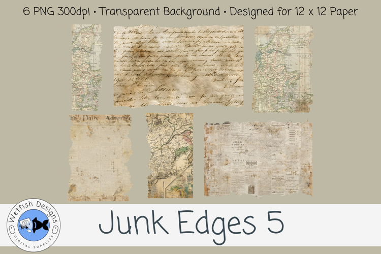 Junk Journal PNG Edges 5